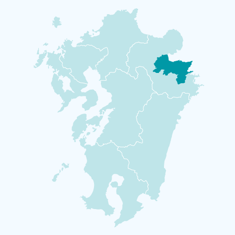 大分別府のエリアマップ
