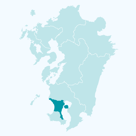 鹿児島日置のエリアマップ