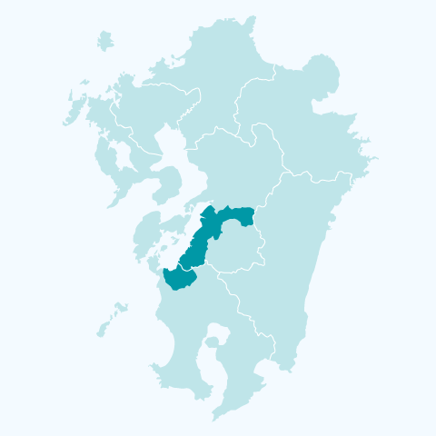 水俣八代のエリアマップ